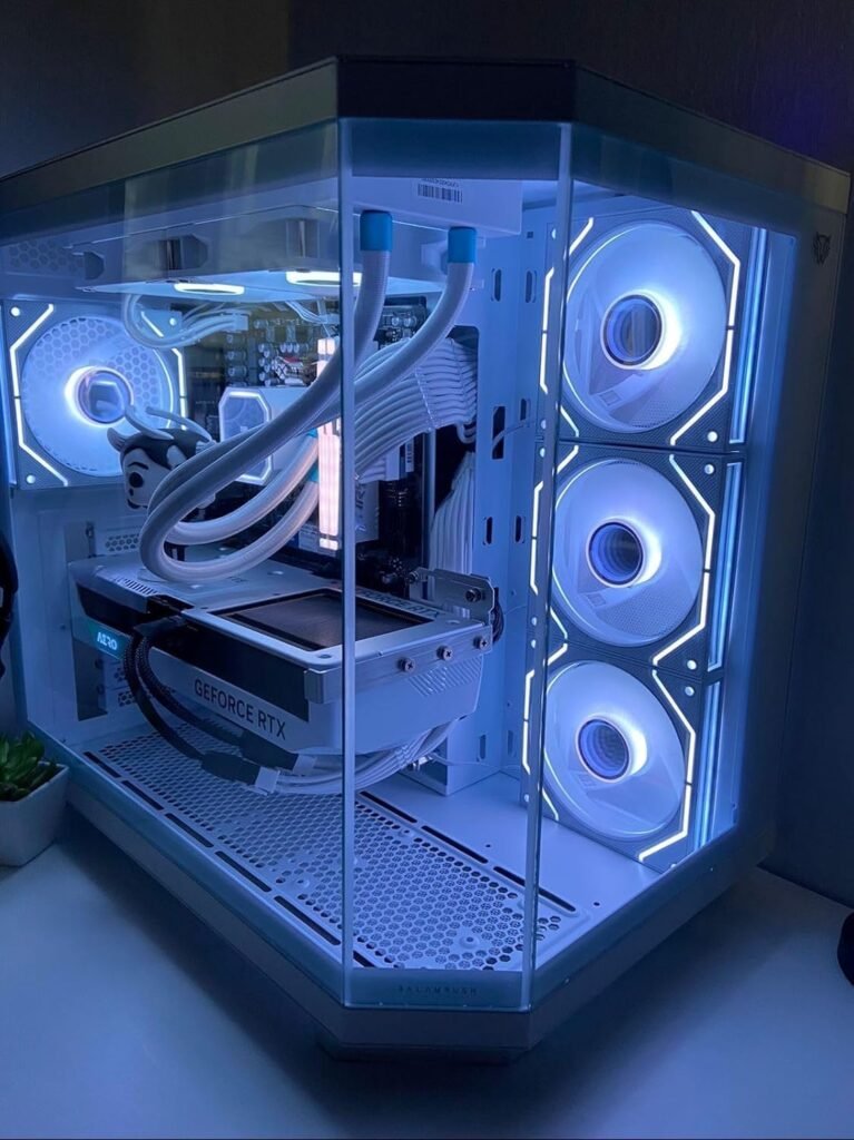Pc Gamer RTX 5060 Ti 8 GB Blanca Ryzen 7 5700 Enfriamiento Líquido 64gb RAM 1 TB NVME SSD