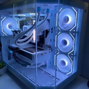 Pc Gamer Blanca Enfriamiento Líquido Ryzen 7 5700 RTX 5050 1TB + 32 Ram Computadora Escritorio Gamer