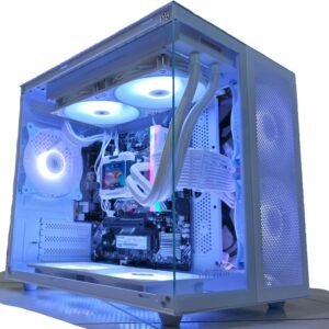 Pc Escritorio Gamer Blanca Radeon Vega Ryzen 7 5700G Enfriamiento Líquido con Pantalla LED 32GB RAM 1TB NVME SSD computadora Gamer
