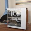PC Avanzada para arquitectura, ingeniería y diseño con gabinete Fractal North blanco y frente de madera