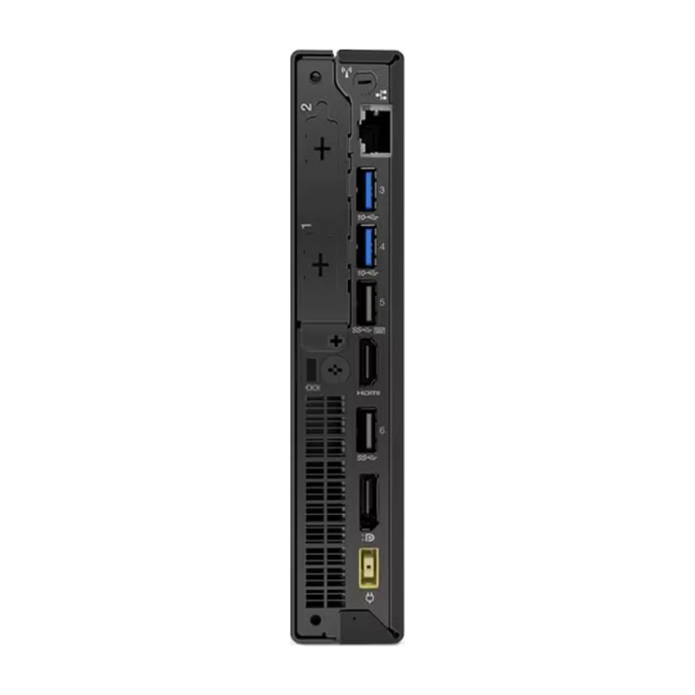Lenovo ThinkCentre M720q Tiny reacondicionada, vista trasera con puertos