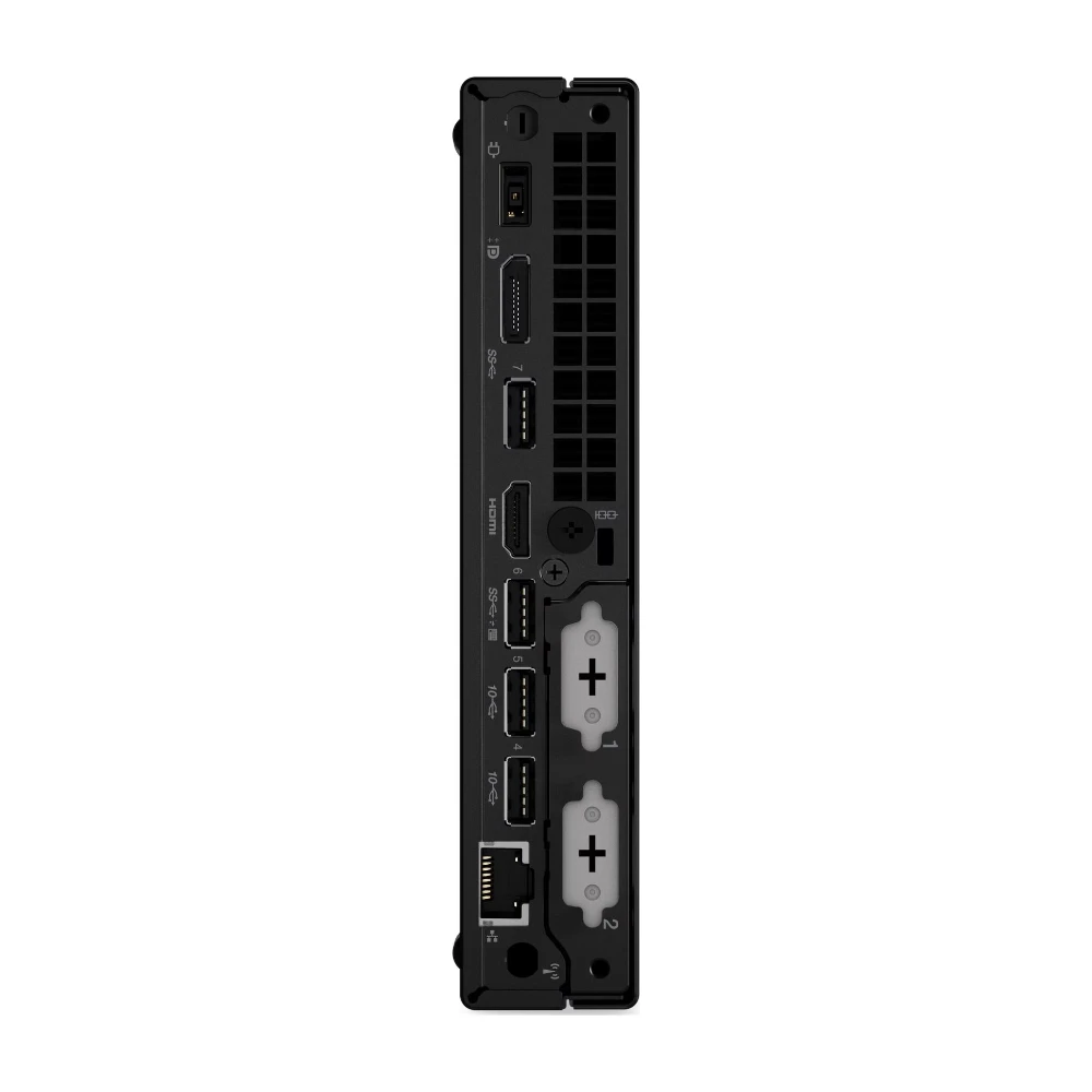 Lenovo ThinkCentre M90q Gen 4 Tiny reacondicionada, vista trasera con puertos