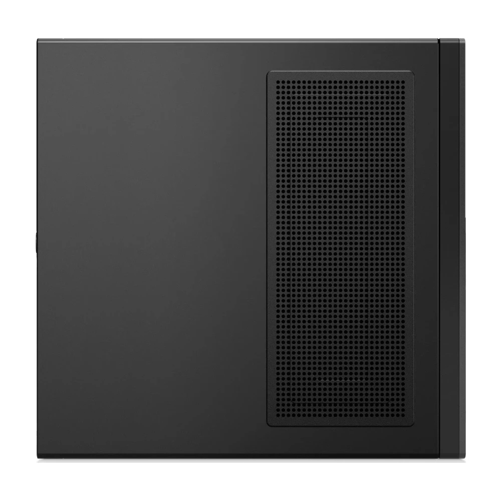 Lenovo ThinkCentre M90q Gen 4 Tiny reacondicionada, acostada, vista en ángulo