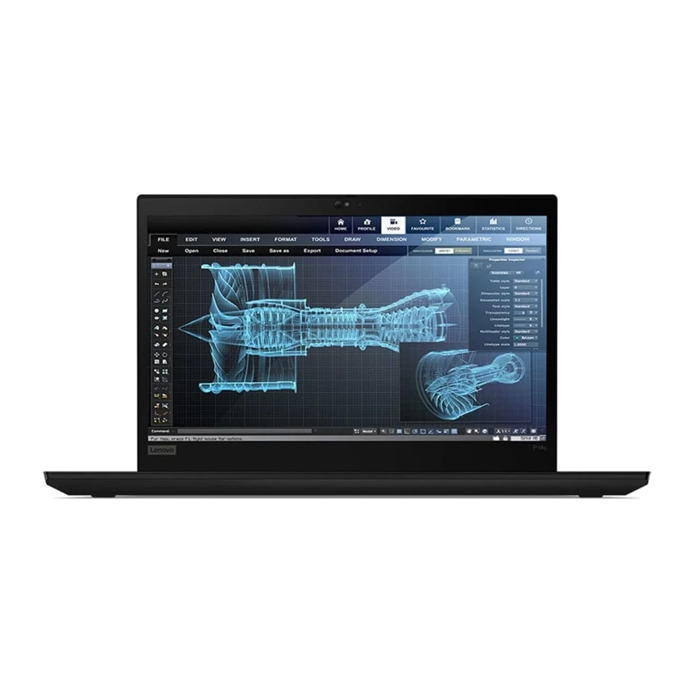 lenovo-thinkpad-p14s-gen4-reacondicionada-frente ThinkPad P14s Gen 4 de frente con la pantalla encendida