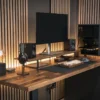 PC con gabinete Fractal North negro con frente de madera