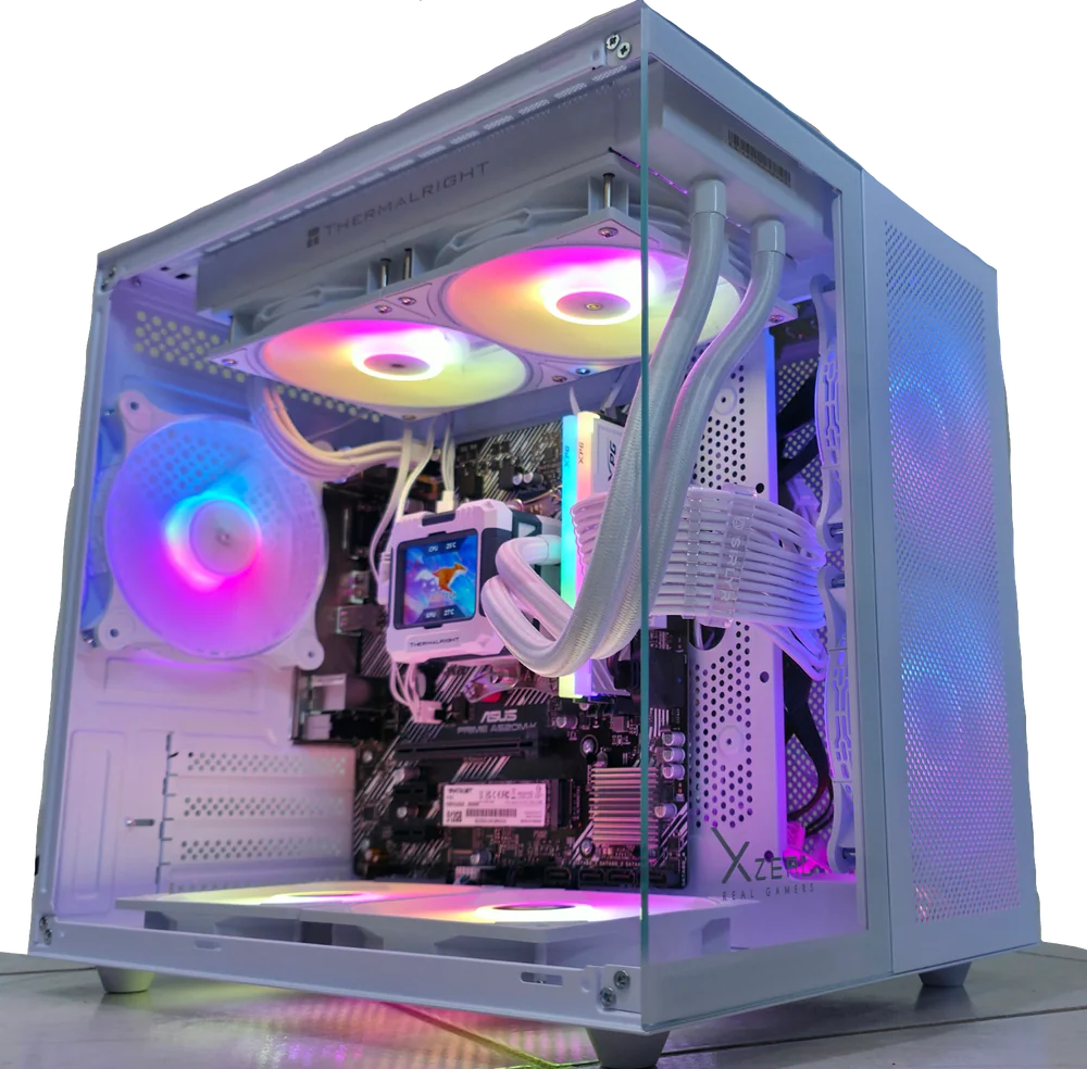 Gabinete con 7 ventiladores RGB
