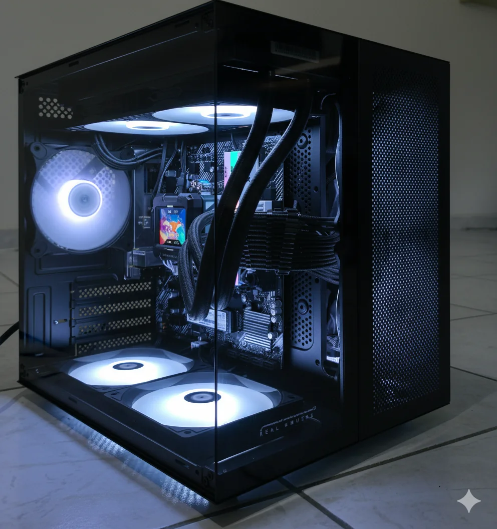 pc-gamer-negra-ryzen-7-5700g-3 PC Gamer Ryzen 7 5700G · 32 GB RAM · 1 TB SSD · Enfriamiento Líquido · Gama Baja