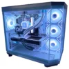 PC Gamer Ryzen 7 5700 RTX 5050 con enfriamiento líquido y gabinete blanco